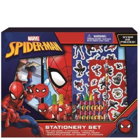 Marvel Spider-Man 30+ Piece Stationery Set - Picture 1 of 3